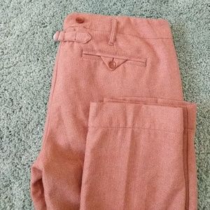 Anthropologie Wool Herringbone Paper Boy pants